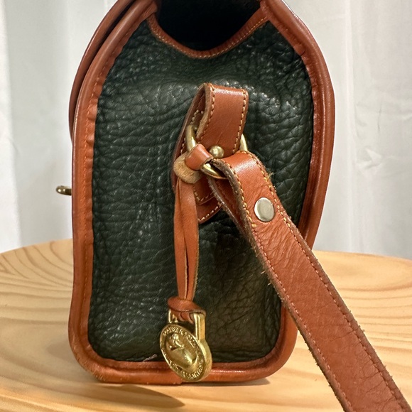 Vintage Dooney & Bourke Green and Brown Crossbody Bag - Picture 3 of 7
